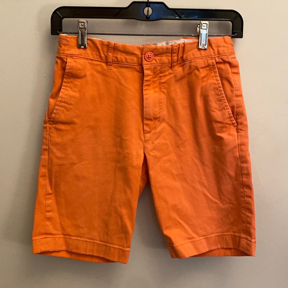 Crewcuts Everyday Khaki Shorts coral orange boys 12